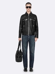 AllSaints Black Vegason Jacket - Image 3 of 8