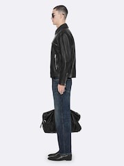 AllSaints Black Vegason Jacket - Image 7 of 8