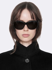 AllSaints Black Effie Coat - Image 2 of 8