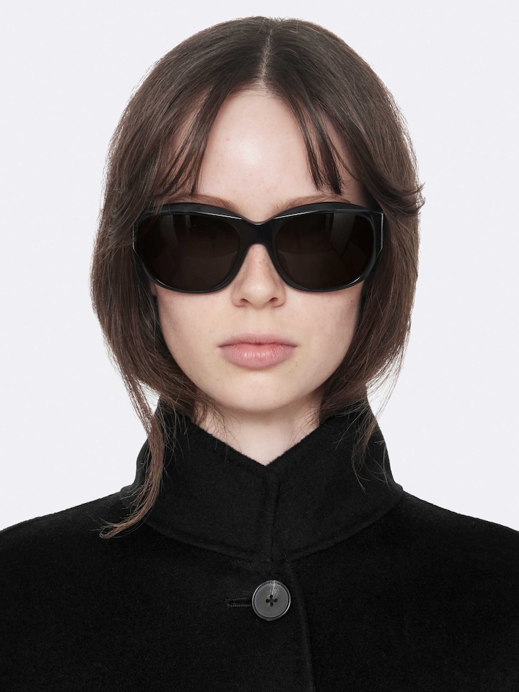 AllSaints Black Effie Coat - Image 2 of 8