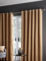 Studio G Ochre Yellow Lucca Eyelet Curtains - Image 1 of 1