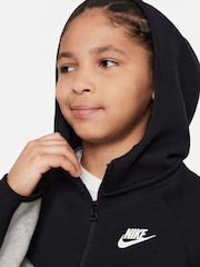Nike Black/Grey Tech Fleece Zip Through Hoodie - Image 3 of 7