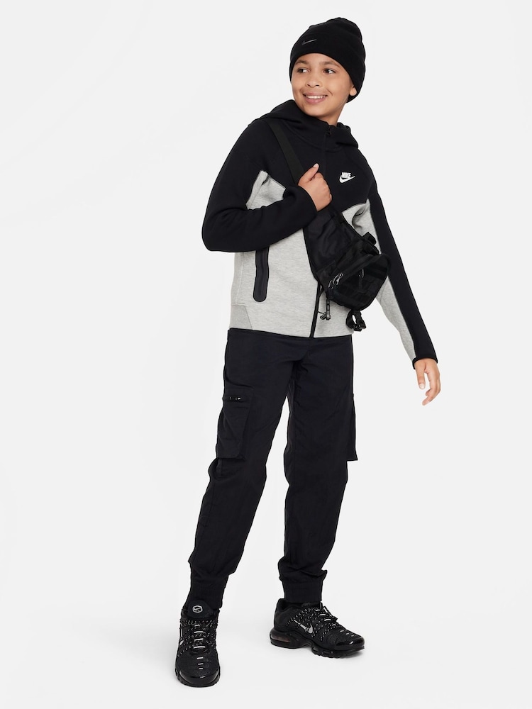 Nike Black/Grey Tech Fleece Zip Through Hoodie - Image 7 of 7