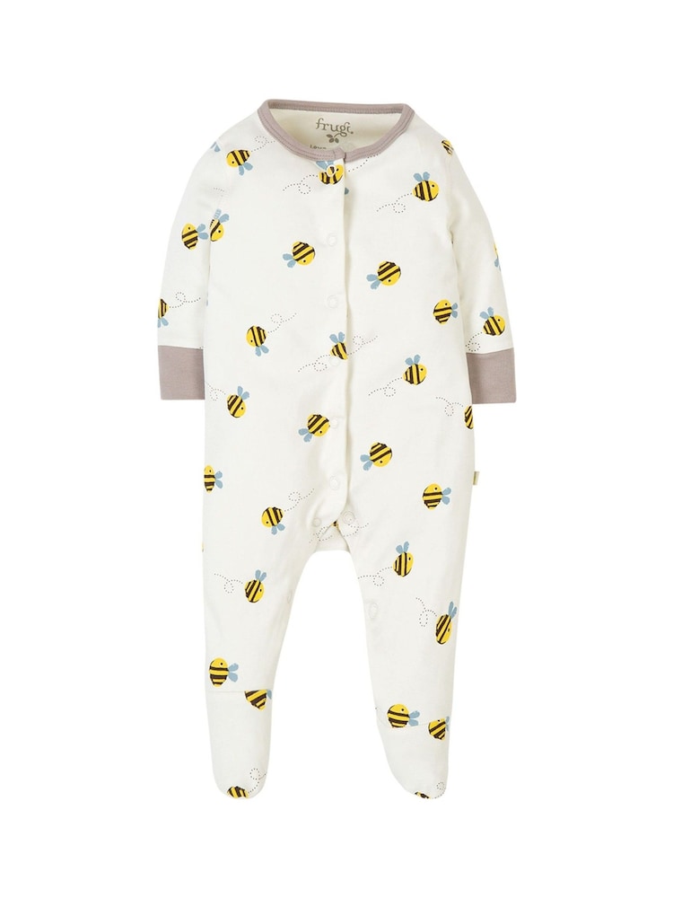 Frugi Cream Organic Cotton Buzzy Bee 3 Piece Gift Set - Image 4 of 6