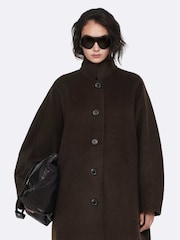 AllSaints Brown Effie Coat - Image 3 of 8