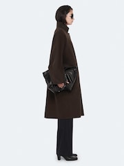 AllSaints Brown Effie Coat - Image 5 of 8