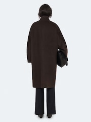 AllSaints Brown Effie Coat - Image 6 of 8