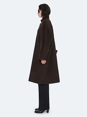 AllSaints Brown Effie Coat - Image 7 of 8