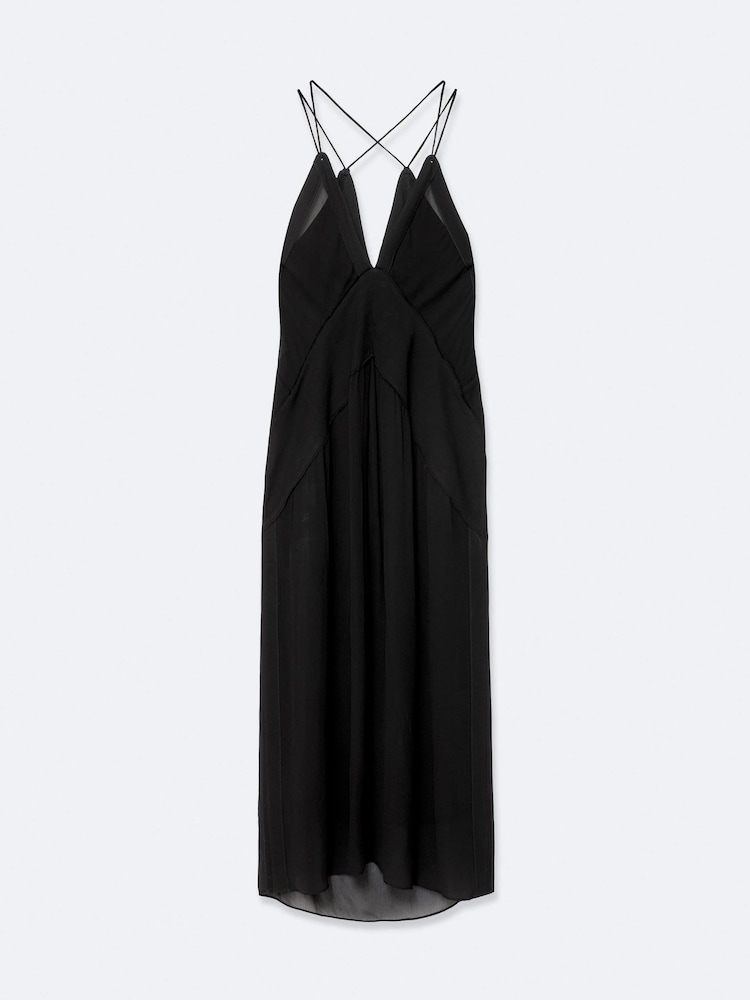 AllSaints Black Fawn Dress - Image 8 of 8 AllSaints Black Fawn Dress - Image 8 of 8