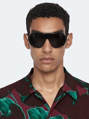 AllSaints Red Tulip Short Sleeve Shirt - Image 2 of 8
