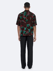 AllSaints Red Tulip Short Sleeve Shirt - Image 6 of 8