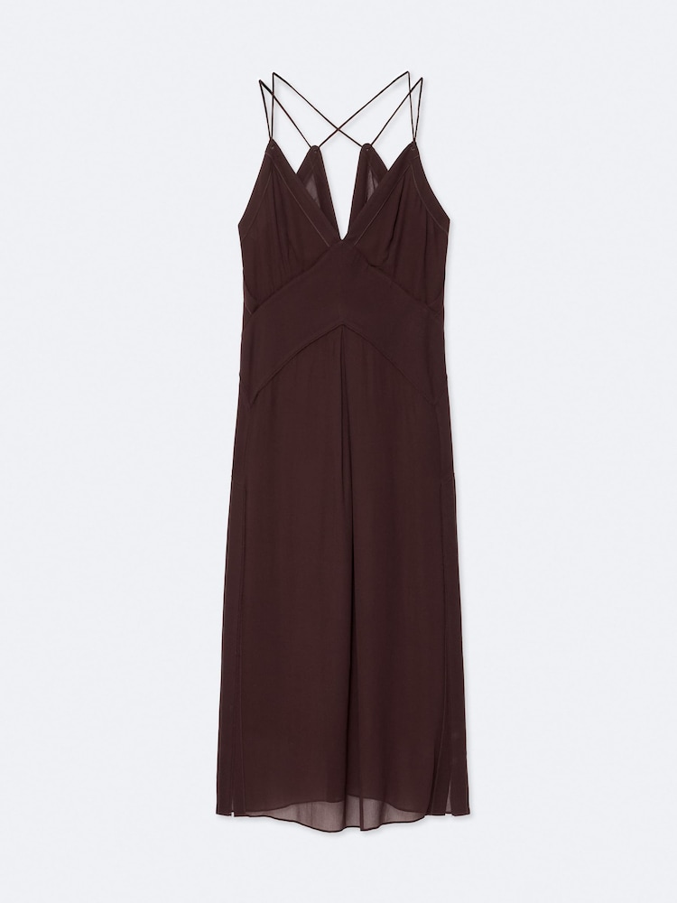 AllSaints Red Fawn Dress - Image 8 of 8 AllSaints Red Fawn Dress - Image 8 of 8