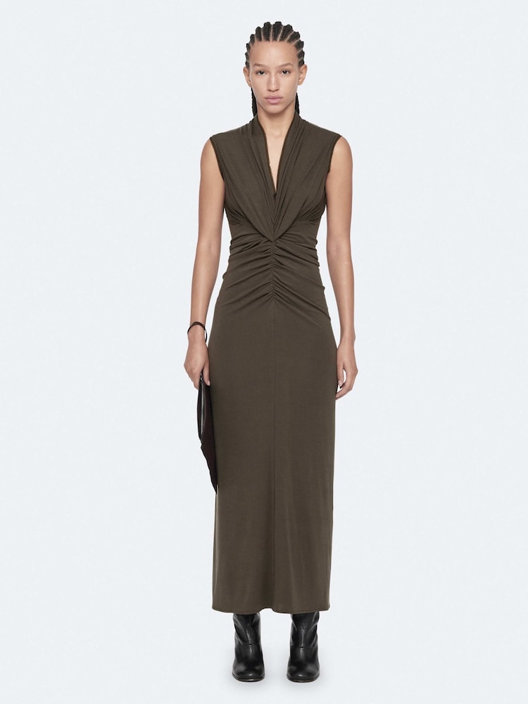 AllSaints Brown Dariya Dress - Image 1 of 8 AllSaints Brown Dariya Dress - Image 1 of 8