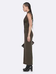 AllSaints Brown Dariya Dress - Image 7 of 8
