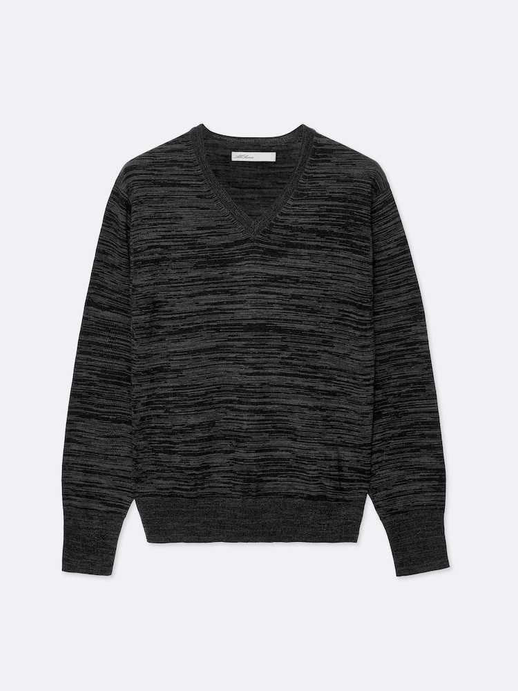 AllSaints Green Beton V-Neck Jumper - Image 8 of 8