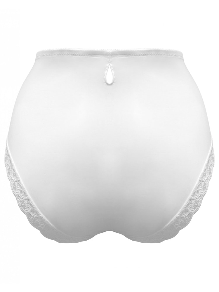 Pour Moi White High Waist Rebel Deep Knickers - Image 4 of 4