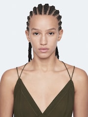AllSaints Green Fawn Dress - Image 3 of 8