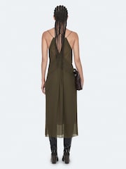 AllSaints Green Fawn Dress - Image 7 of 8