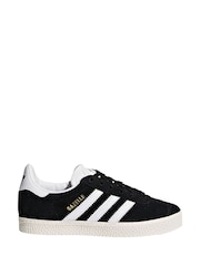 adidas original Black Kids Gazelle Trainers - Image 1 of 11