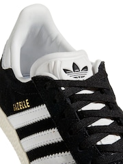 adidas original Black Kids Gazelle Trainers - Image 10 of 11
