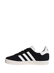 adidas original Black Kids Gazelle Trainers - Image 2 of 11