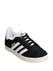adidas original Black Kids Gazelle Trainers - Image 3 of 11