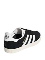 adidas original Black Kids Gazelle Trainers - Image 4 of 11