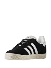 adidas original Black Kids Gazelle Trainers - Image 5 of 11