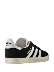 adidas original Black Kids Gazelle Trainers - Image 6 of 11