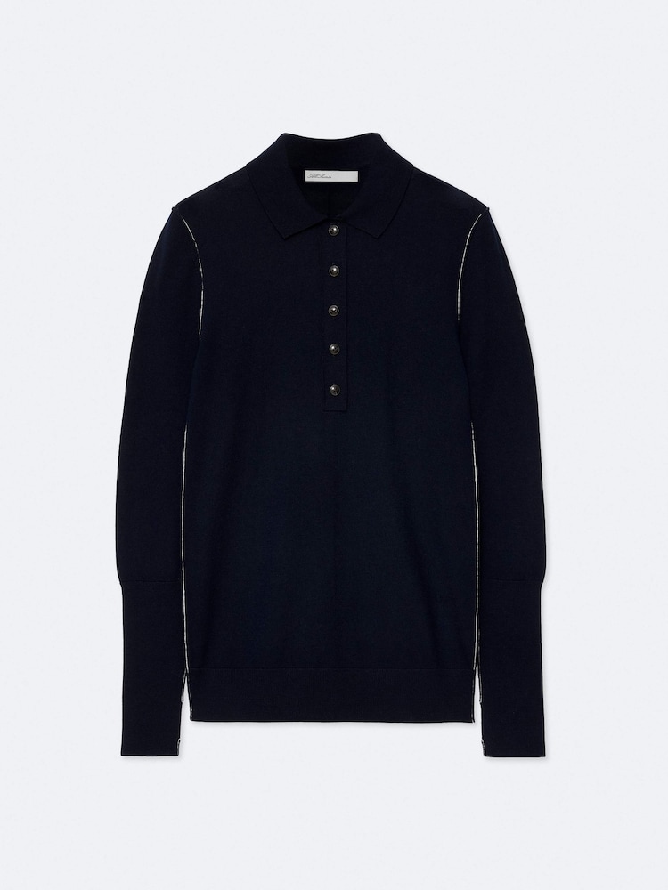 Μπλε - AllSaints Martel Polo Shirts - Εικόνα 8 από 8