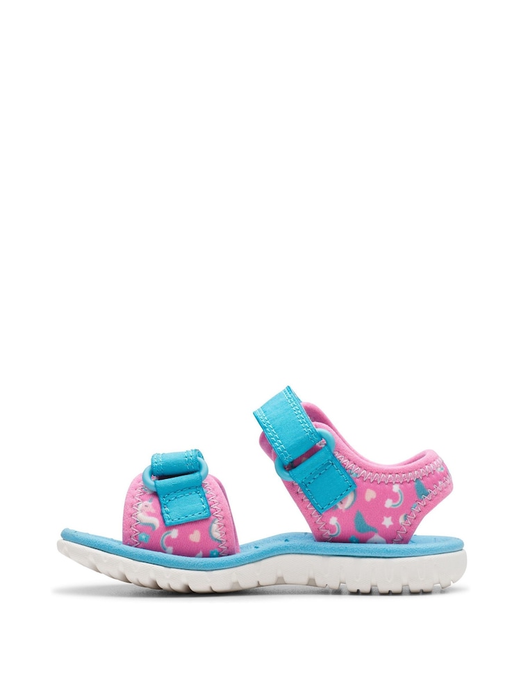 Clarks Pink Hot Surfing Tide Sandals - Image 2 of 7 Clarks Pink Hot Surfing Tide Sandals - Image 2 of 7