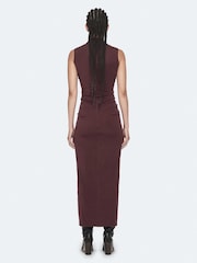 AllSaints Red Dariya Dress - Image 4 of 5