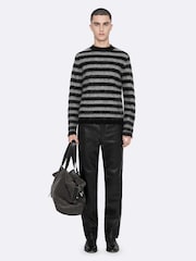 AllSaints Black Harry Crew Neck Jumper - Image 3 of 8