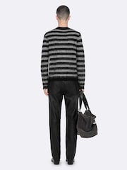 AllSaints Black Harry Crew Neck Jumper - Image 6 of 8