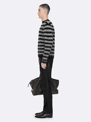 AllSaints Black Harry Crew Neck Jumper - Image 7 of 8