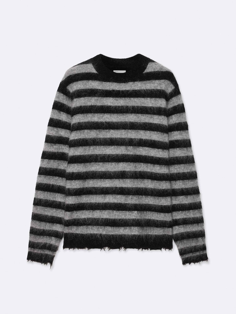 AllSaints Black Harry Crew Neck Jumper - Image 8 of 8