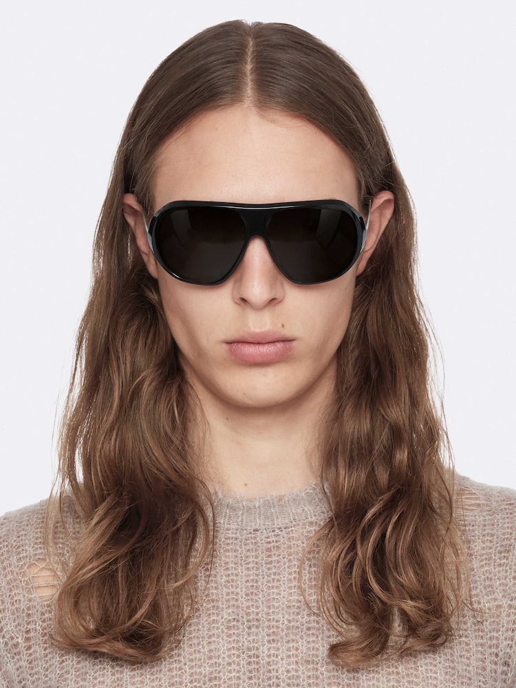 AllSaints Grey Parx Crew Neck Jumper - Image 2 of 8 AllSaints Grey Parx Crew Neck Jumper - Image 2 of 8