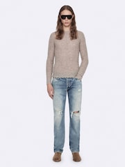 AllSaints Grey Parx Crew Neck Jumper - Image 3 of 8