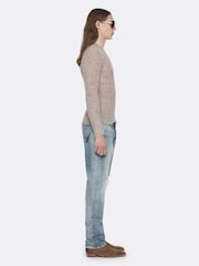 AllSaints Grey Parx Crew Neck Jumper - Image 6 of 8