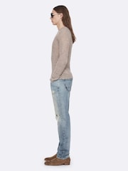 AllSaints Grey Parx Crew Neck Jumper - Image 7 of 8