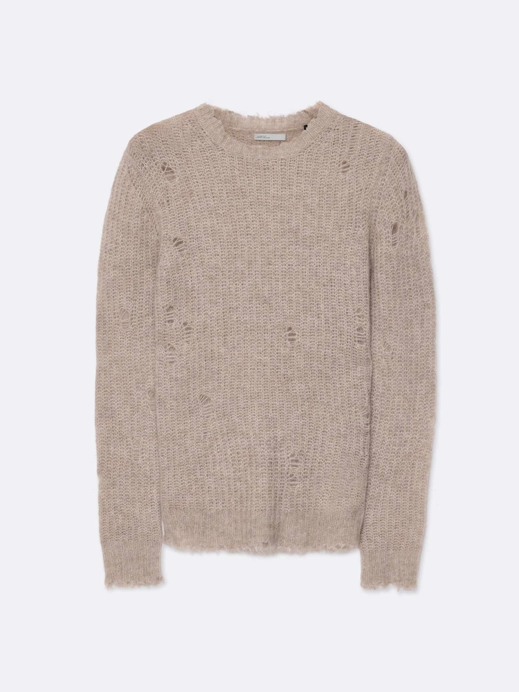AllSaints Grey Parx Crew Neck Jumper - Image 8 of 8 AllSaints Grey Parx Crew Neck Jumper - Image 8 of 8