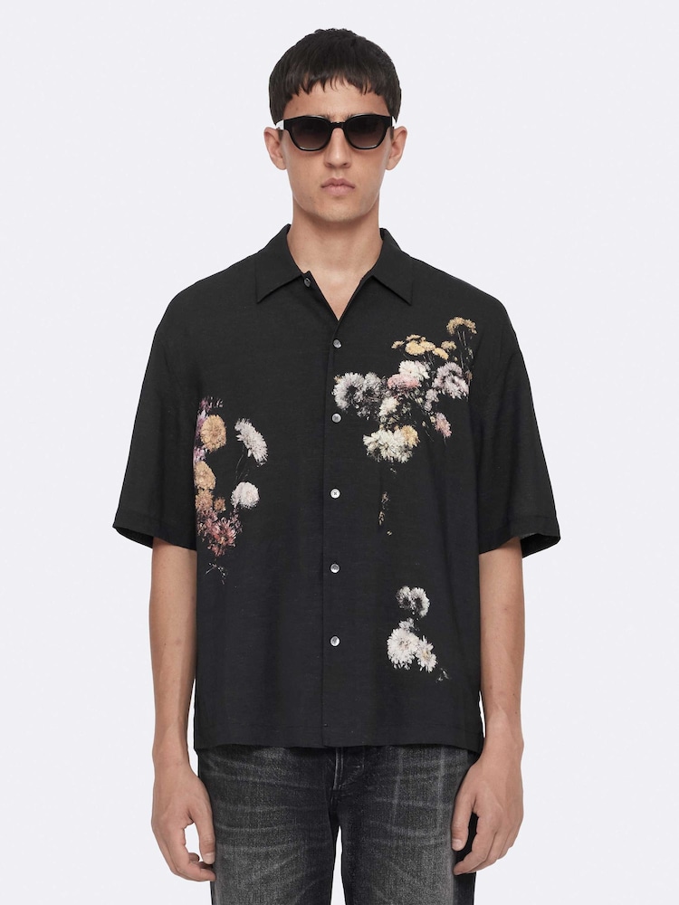 AllSaints Fleur Saint krekls ar īsām piedurknēm - Attēls 1 no 8