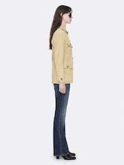 AllSaints Yellow Roiya Suede Jacket - Image 5 of 8