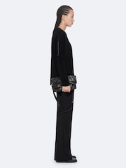 AllSaints Black Martel Jumper - Image 5 of 8