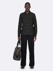 AllSaints Black Seraphim Long Sleeve Shirt - Image 3 of 8