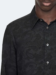 AllSaints Black Seraphim Long Sleeve Shirt - Image 4 of 8