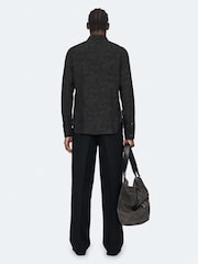 AllSaints Black Seraphim Long Sleeve Shirt - Image 6 of 8