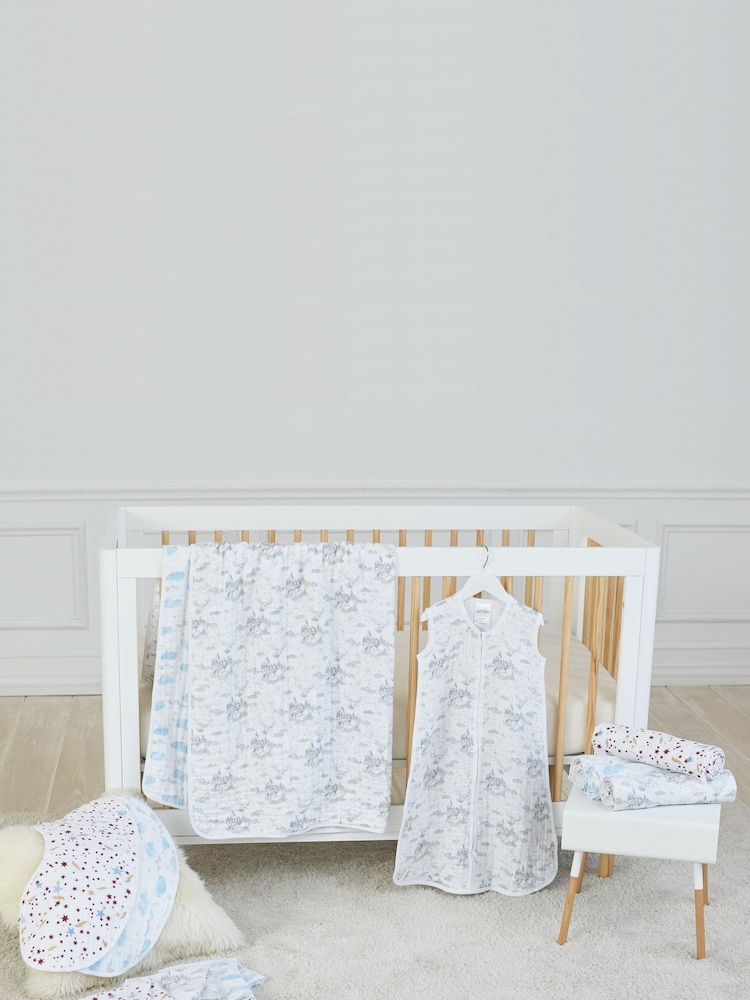 aden + anais White 100% Cotton Blanket - Image 3 of 6