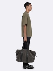 AllSaints Olive Green Redact Short Sleeve T-Shirt - Image 5 of 8