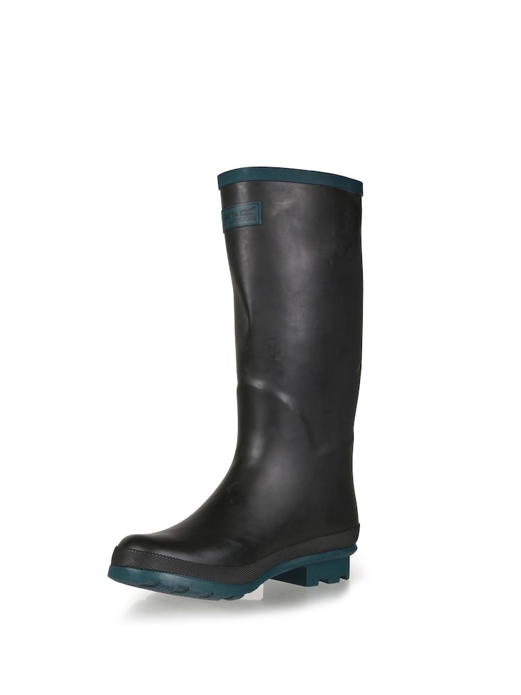 Regatta Black/Teal Ladies Fairweather II Wellies - Image 2 of 6